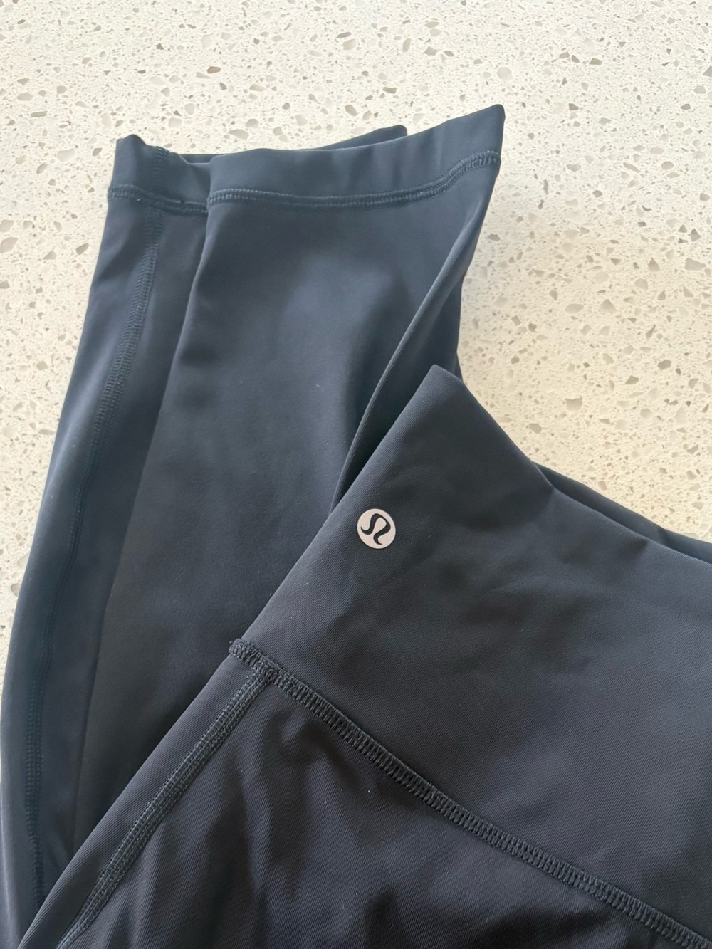 Lululemon Black High-Rise Leggings with Logo